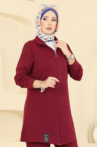 moda selvim Combined PL9176 Burgundy - Thumbnail
