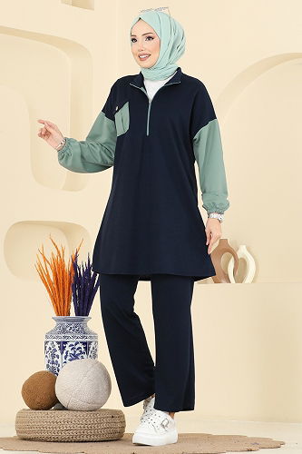 moda selvim Combined PL9180 Navy Blue - Thumbnail