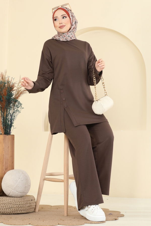 Modaselvim الاطقم طقم بني PL9181