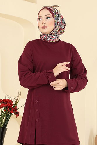 moda selvim Combined PL9181 Burgundy - Thumbnail