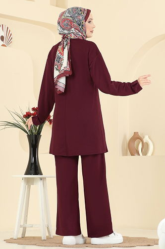 moda selvim Combined PL9181 Burgundy - Thumbnail
