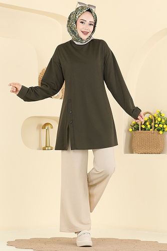 moda selvim Combined PL9181 Khaki&Vision - Thumbnail