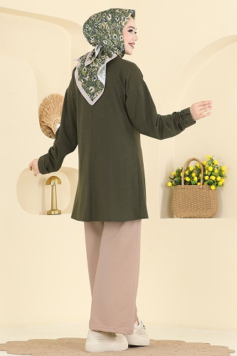 moda selvim Combined PL9181 Khaki&Vision - Thumbnail