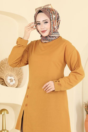 moda selvim Combined PL9181 Mustard & Brown - Thumbnail