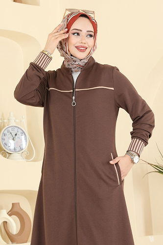 moda selvim Combined PL9185 Brown - Thumbnail
