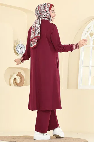 moda selvim Combined PL9185 Burgundy - Thumbnail