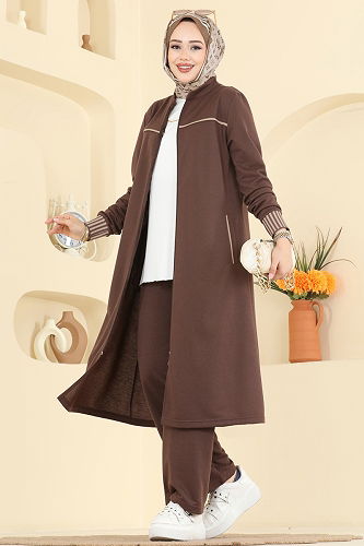 moda selvim Combined PL9185 Dark Brown - Thumbnail