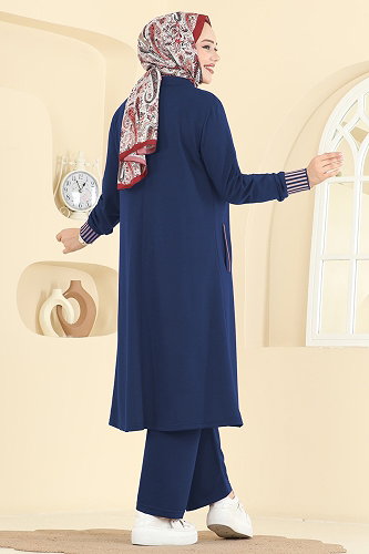 moda selvim طقم ازرق PL9185 - Thumbnail