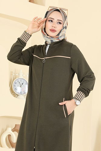 moda selvim طقم اخضر عفني PL9185 - Thumbnail