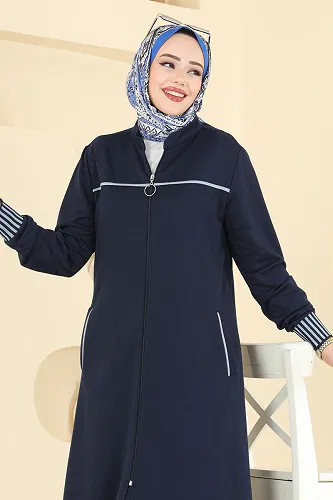 moda selvim طقم كحلي PL9185 - Thumbnail