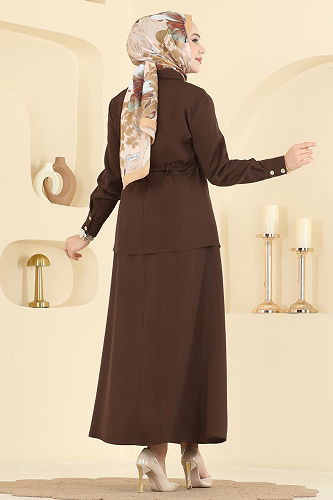 moda selvim Combined PL9187 Brown - Thumbnail