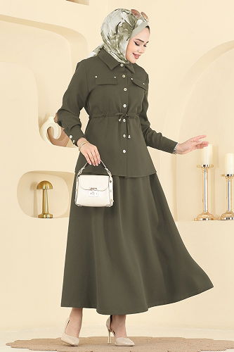 moda selvim Combined PL9187 Khaki - Thumbnail