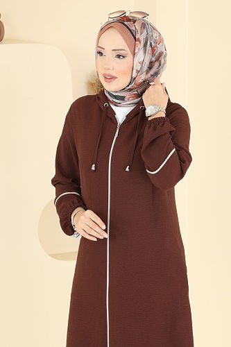 moda selvim طقم بني PL9189 - Thumbnail