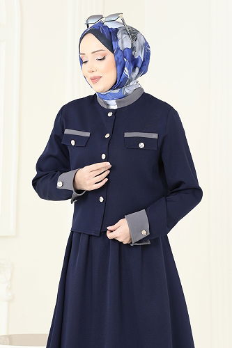 moda selvim Combined PL9192 Navy Blue - Thumbnail