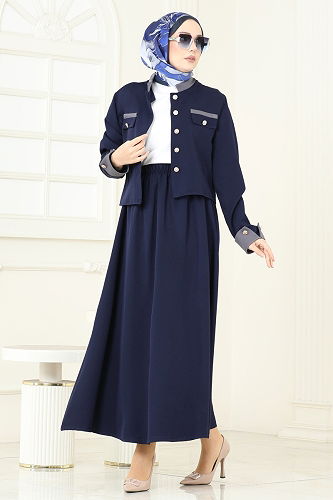 moda selvim Combined PL9192 Navy Blue - Thumbnail