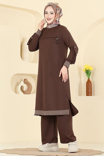 moda selvim Combined PL9193 Brown - Thumbnail