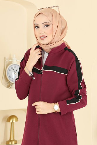 moda selvim Combined PL9194 Burgundy - Thumbnail