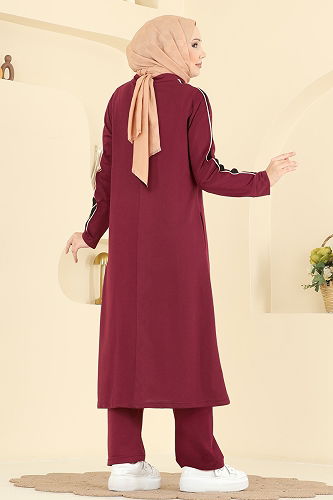 moda selvim Combined PL9194 Burgundy - Thumbnail