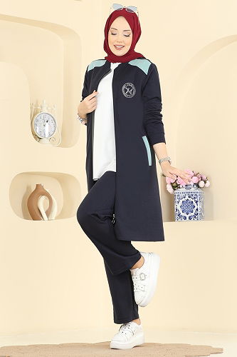 moda selvim Combined PL9202 Navy Blue - Thumbnail