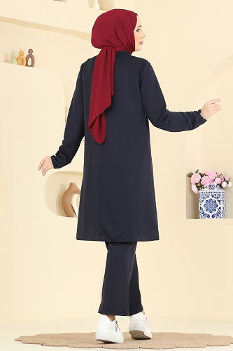 moda selvim طقم كحلي PL9202 - Thumbnail