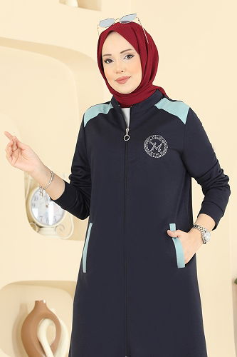 moda selvim طقم كحلي PL9202 - Thumbnail