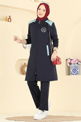 moda selvim طقم كحلي PL9202 - Thumbnail