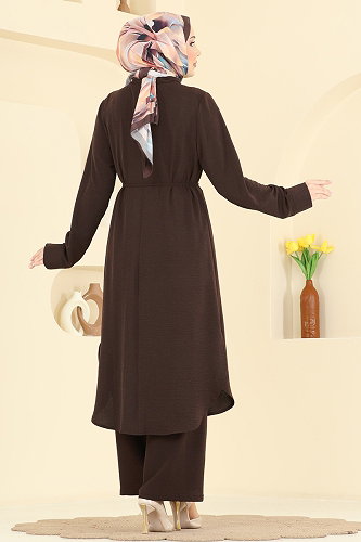 moda selvim Combined PL9204 Brown - Thumbnail