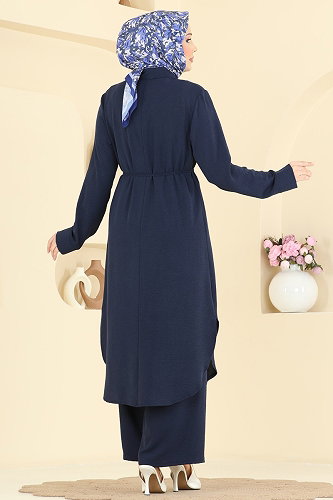 moda selvim طقم كحلي PL9204 - Thumbnail