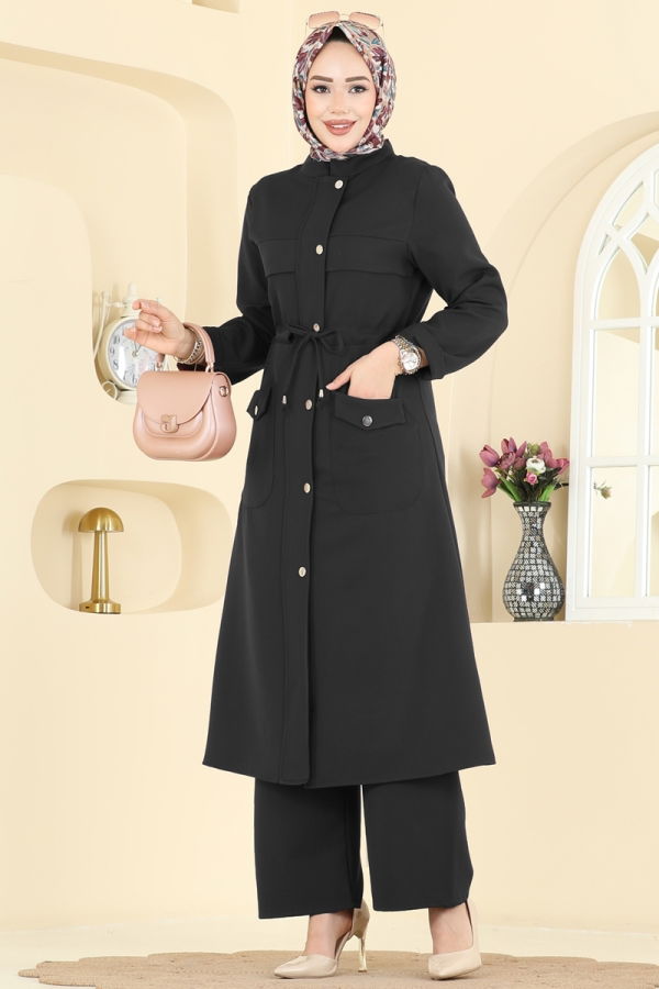 Modaselvim خصم 20% + 70% طقم أسود PL9205