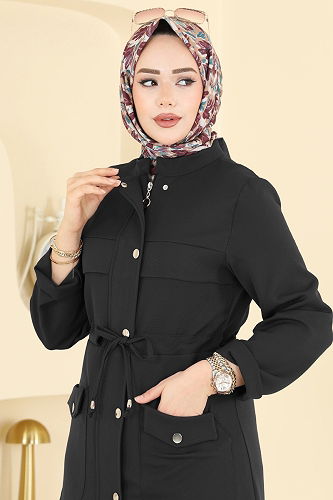 moda selvim طقم أسود PL9205 - Thumbnail