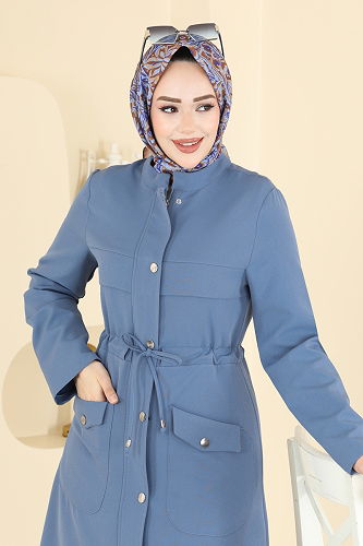 moda selvim طقم أزرق PL9205 - Thumbnail