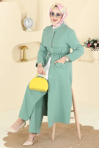 P.L. - طقم أخضر باهت PL9205