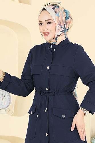 moda selvim طقم كحلي PL9205 - Thumbnail