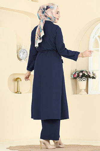 moda selvim طقم كحلي PL9205 - Thumbnail