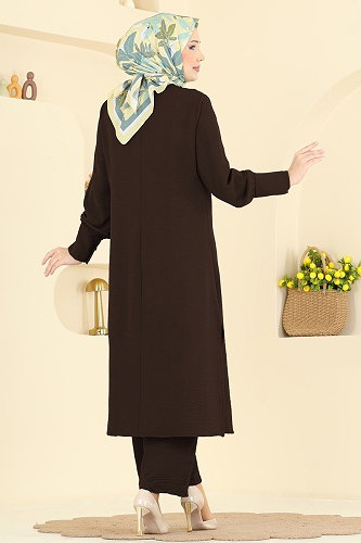 moda selvim Combined PL9207 Dark Brown - Thumbnail