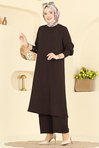 moda selvim Combined PL9207 Dark Brown - Thumbnail