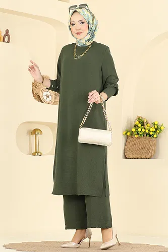 moda selvim Combined PL9207 Dark Khaki - Thumbnail