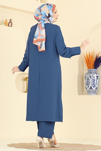moda selvim طقم ازرق PL9207 - Thumbnail
