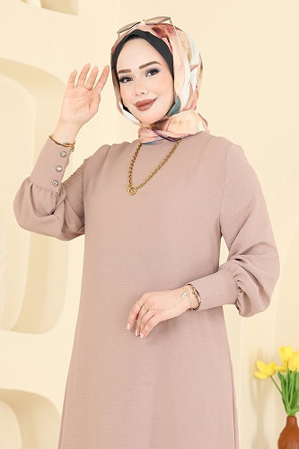 moda selvim طقم بيج PL9207 - Thumbnail