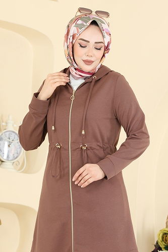 moda selvim طقم بيج وردي PL9212 - Thumbnail