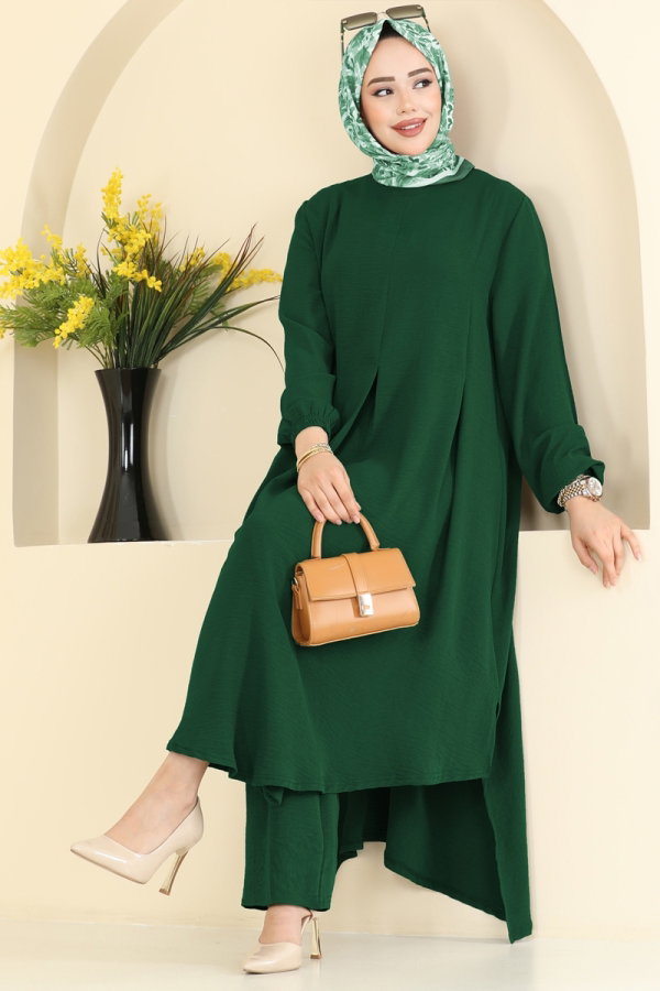 Modaselvim Hijab Combinations Combined PL9213 Emerald