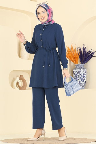 moda selvim طقم ازرق PL9215 - Thumbnail