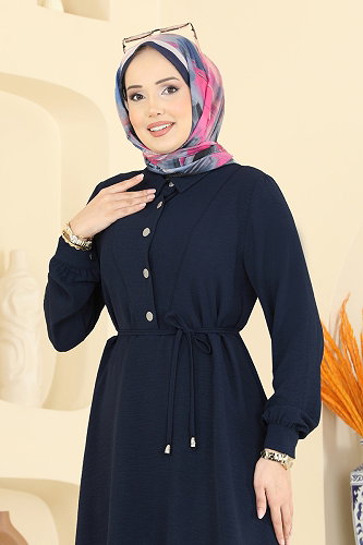 moda selvim طقم كحلي PL9215 - Thumbnail