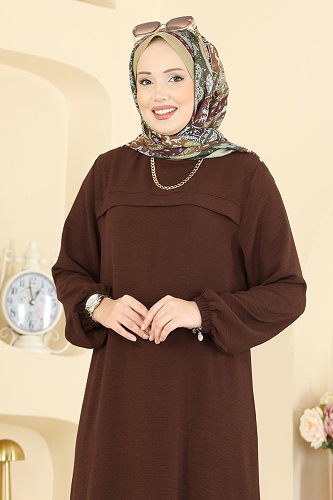 moda selvim Combined PL9217 Brown - Thumbnail