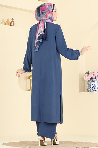 moda selvim طقم ازرق PL9217 - Thumbnail