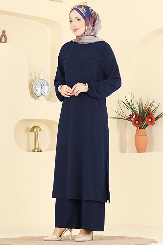 moda selvim Combined PL9217 Navy Blue - Thumbnail