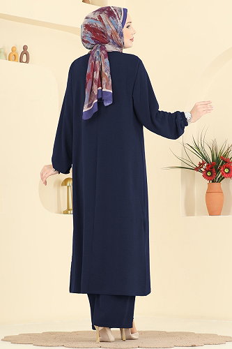 moda selvim طقم كحلي PL9217 - Thumbnail