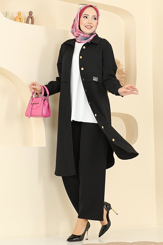 moda selvim Combined PL9218 Black - Thumbnail