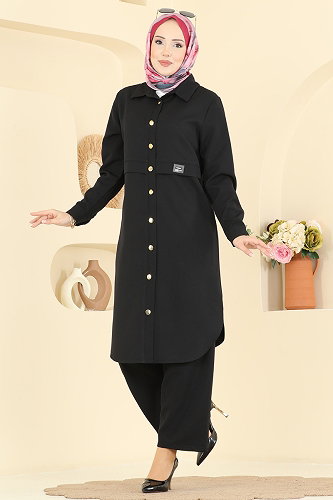 moda selvim Combined PL9218 Black - Thumbnail