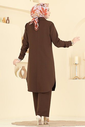 moda selvim Combined PL9218 Brown - Thumbnail